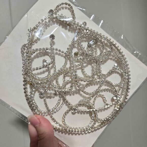 Silver Rhinestone Headband - Picture 5 of 5